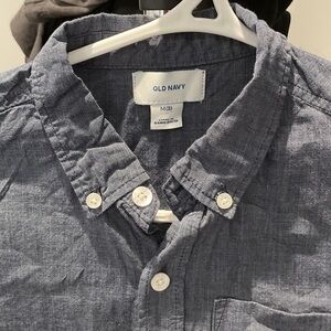 Old Navy Men's Casual Navy Button Down Shirt